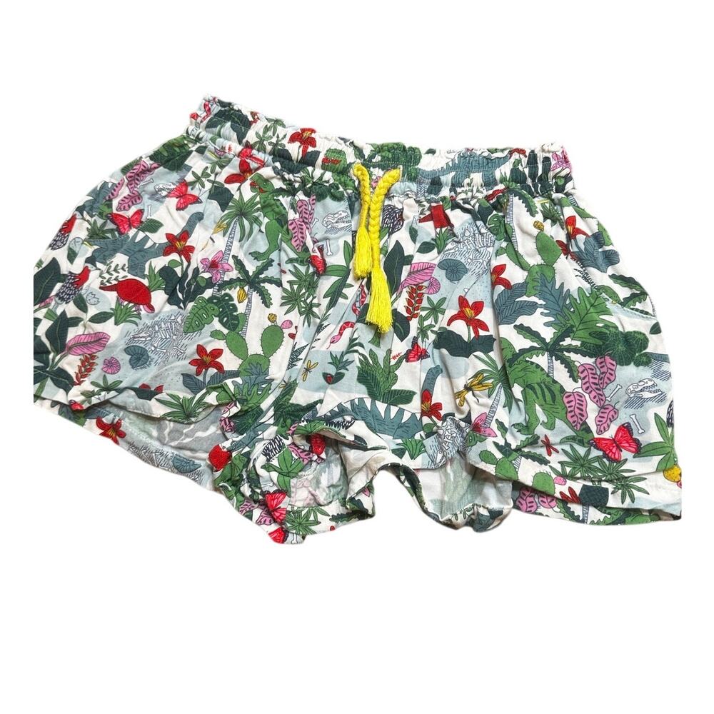 Boden Pull on Shorts sz 7-8 Jungle Dino Theme Shorts